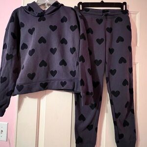 Girls Old Navy Matching Set in Purple and Black